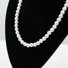 PiccoCasa Women's Faux Pearl Beaded Choker Necklace with Lobster Clasp for Wedding Brides - 3 of 4