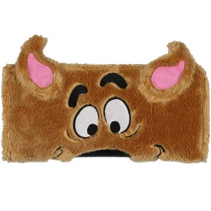 Scooby Doo! Cartoon 3-D Ears Fuzzy Scooby Quarter Zip Travel Wallet - 1 of 4