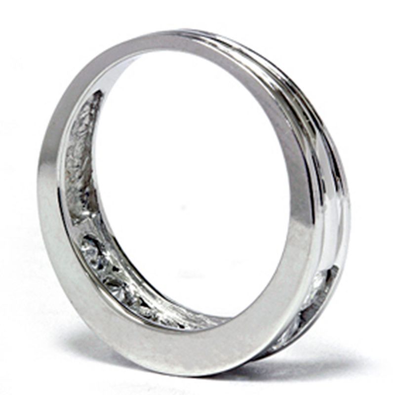 Pompeii3 1ct Round Real 14K Diamond Wedding Anniversary Ring, 2 of 5