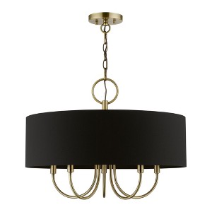 Livex Lighting Huntington 5 - Light Pendant in  Antique Brass - 1 of 1