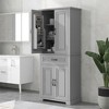 Tramull Multi-Functional Bathroom Storage Cabinet with Doors & Drawer, Adjustable Shelf - 4 of 4