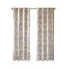 MAYEERTY Only 1 Pc Panel Printed Jacquard Grommet Top Total Blackout Curtain Panel - 3 of 4