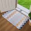 VECELO Front Door Mat Welcome Mat, Absorbent Muddy Kitchen Rugs, Non-Slip Rubber Backing Doormat - 2 of 4