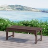 WestinTrends  Backless All-Weather Outdoor Bench for Patio Garden - 2 of 4