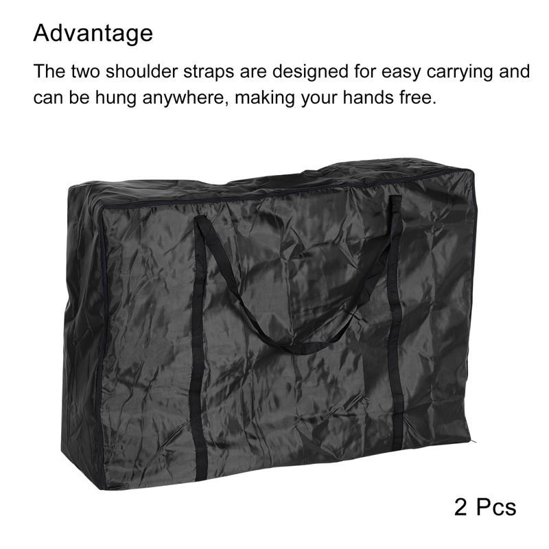 Unique Bargains Outdoor Camping Waterproof Folding Lounge Chair Storage Bags 2 Pcs, 3 of 7
