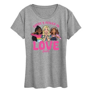 Women's - Barbie - Theres Power In Love Short Sleeve Graphic T-Shirt - 1 of 4