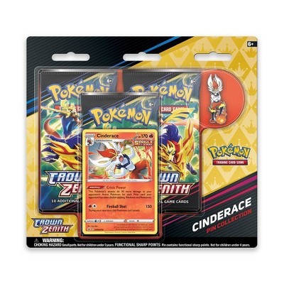 Pokemon Trading Card Game: Crown Zenith Pin Collection Cinderace : Target