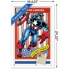 Trends International Marvel Trading Cards - Captain America Framed Wall Poster Prints - 3 of 4
