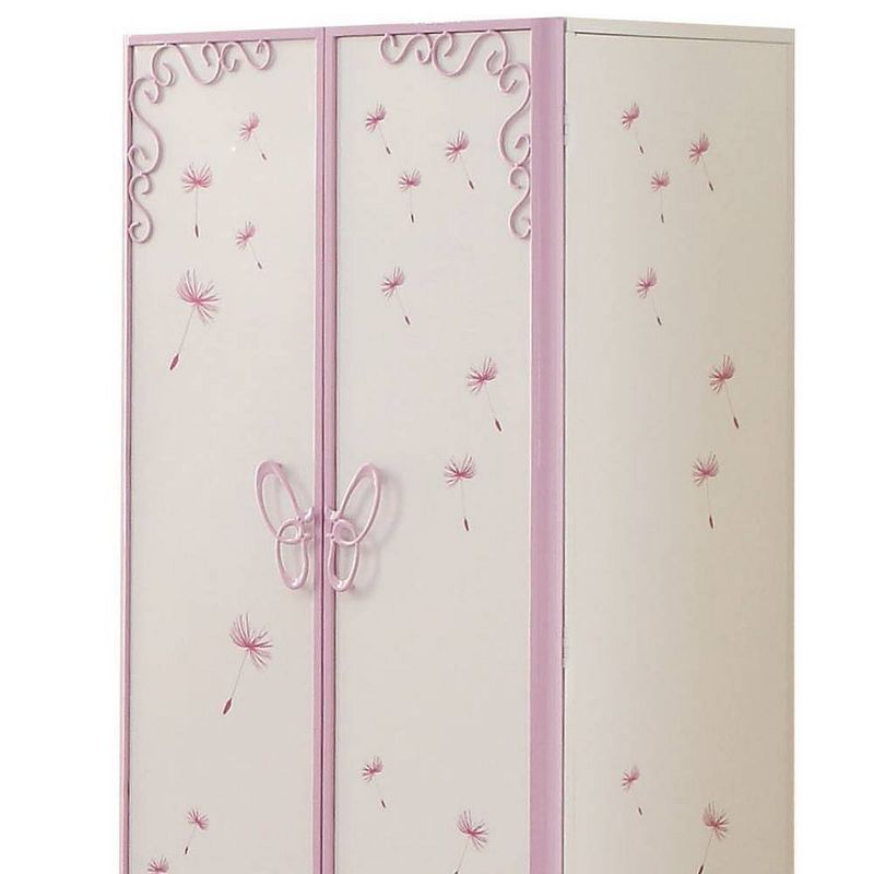 32&#34; Priya II Decorative Storage Cabinet White and Light Purple - Acme Furniture, 5 of 9