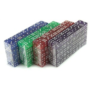Slickblue 400 Standard D6 Dice – 4 Bright Colors, 16mm Size, Great for Board Games, RPGs, or Game Night - 1 of 3