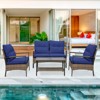 EAGLE PEAK 4 Piece Mojave Dusk Outdoor Conversation Set, Patio Wicker Furniture - 2 of 4
