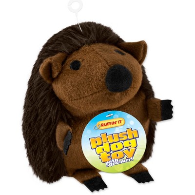 Ruffin' It Plush: Large Hedgehog - Plush Wildlife Dog Toy With Squeaker