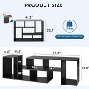 GALAXHERO Console TV Stand Media Entertainment Center for 50 55 60 65 75 inch TVs, Modern Storage TV Table with Bookcase Shelf - 3 of 4
