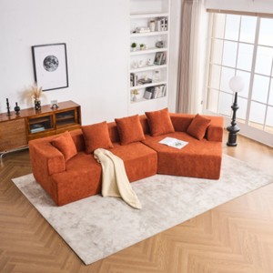 Modern Modular Chenille Sectional Sofa with Memory Foam,Deep Seat Comfortable 2-Seater Couch for Living Room, Bedroom, or Apartment�CThe Pop Home - 1 of 4