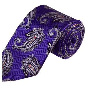 Men's Paisley 3.25 Inch Wide And 58 Inch Long Woven Neckties - 1 of 4
