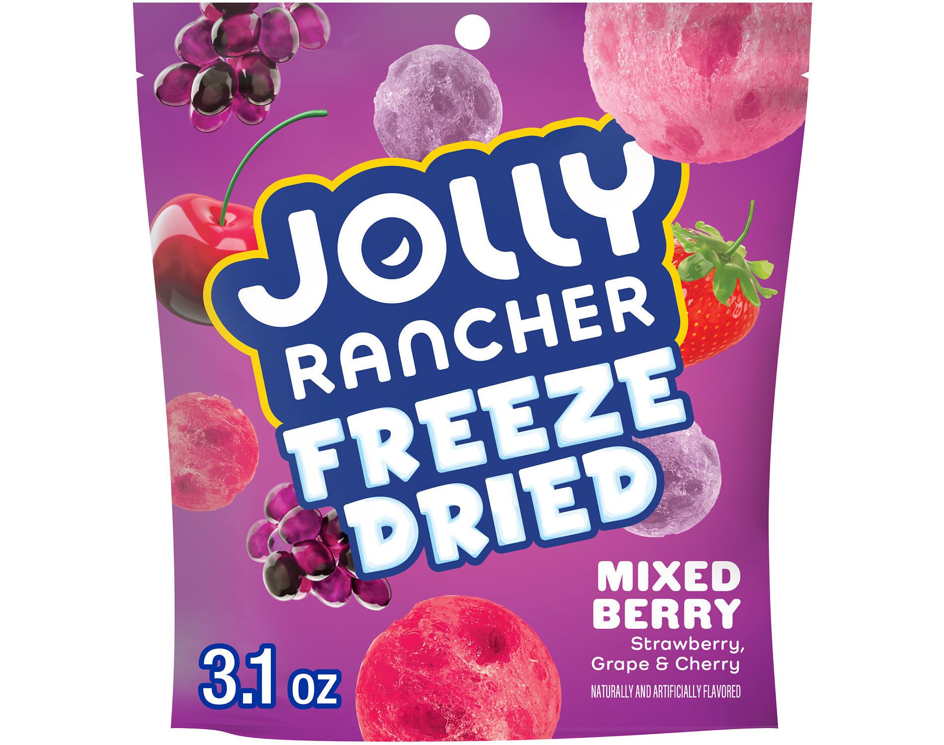 Jolly Rancher Freeze Dried Mixed Berry Fruit Flavored Candy - 3.1oz