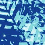 bright cobalt textured leaves