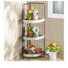 The Lakeside Collection 3-Tier Metal Corner Shelves - 2 of 4