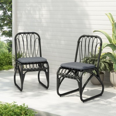 VYNXARIA Outdoor PE Wicker Dining Chairs - Stylish Comfort for Your Outdoor Oasis