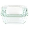 Gibson 6 Piece Glass Storage Containers with Lids in Mint - 4 of 4