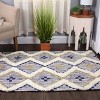 Hand-Tufted Printed Diamond Geometric Cotton-Wool Blend Indoor Area Rug by Blue Nile Mills - 2 of 4