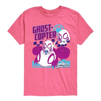 Boys' - Marvel - Spider-Man And His Amazing Friends Ghost Copter Ghost Spider Short Sleeve Graphic T-Shirt