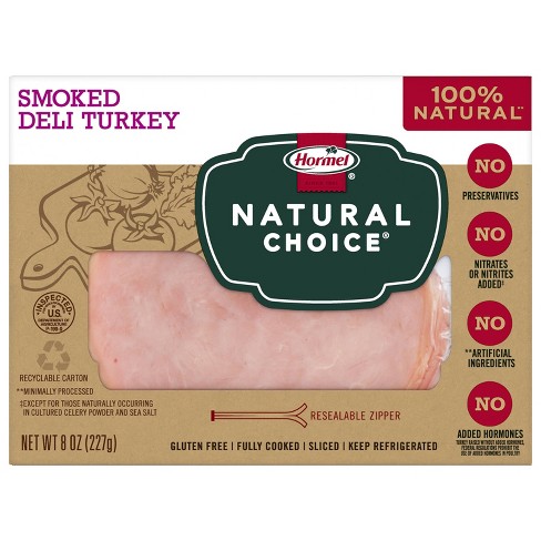 Hormel Natural Choice Sliced Smoked Deli Turkey - 8oz - image 1 of 4