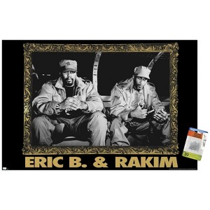 Trends International Eric B. & Rakim - Gold Frame Unframed Wall Poster Prints - 1 of 4