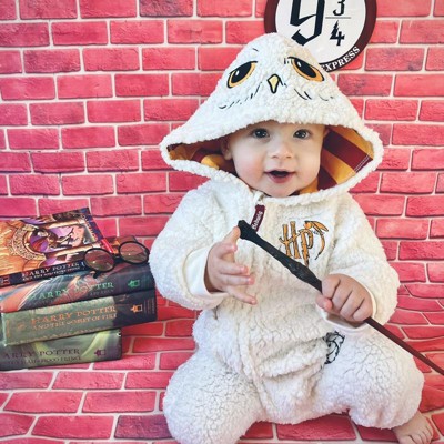 Harry Potter Hedwig Owl Baby Zip Up Costume Coverall Newborn To Infant :  Target