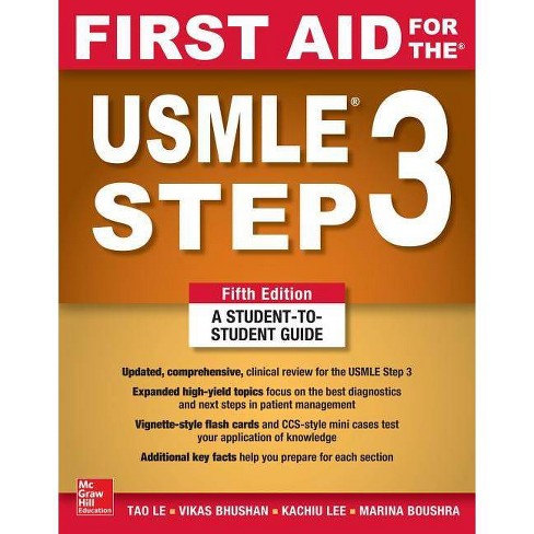 First Aid For The Usmle Step 3 Fifth Edition 5th Edition By Tao Le Vikas Bhushan Paperback Target