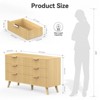 Buenhomino 6 Drawer Dresser for Bedroom, Modern Wide Dresser Organizer with Storage Drawers, Wooden Chests of Drawers for Bedroom, Entryway, Hallway - 3 of 4