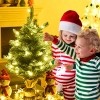 Costway 2 FT Pre-Lit Tabletop Fir Christmas Tree 35 LED Lights Timer - 4 of 4