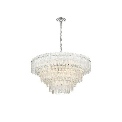 Elegant Lighting Emilia 10 - Light Pendant in  Chrome