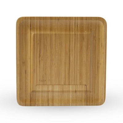 Twine Four Piece Bamboo Cheese Board and Knife Set