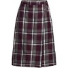 School Uniform Young Women's Plaid A-line Skirt Below the Knee - 3 of 3