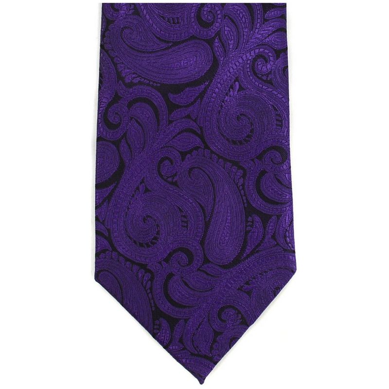 Men's Paisley Microfiber Woven Wedding Neckties, 2 of 5