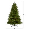 Nearly Natural 7-ft South Carolina Spruce Artificial Christmas Tree with 500 White Warm Lights and 2644 Bendable Branches - 2 of 4