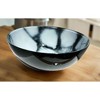 Classic Touch 10.5" Black and Gold Marbleized Footed Bowl - 3 of 3