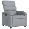 VidaXL Recliner Chair Light Gray Fabric - 2 of 4
