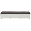 vidaXL Sunlounger Set White and Black PE rattan - 3 of 4