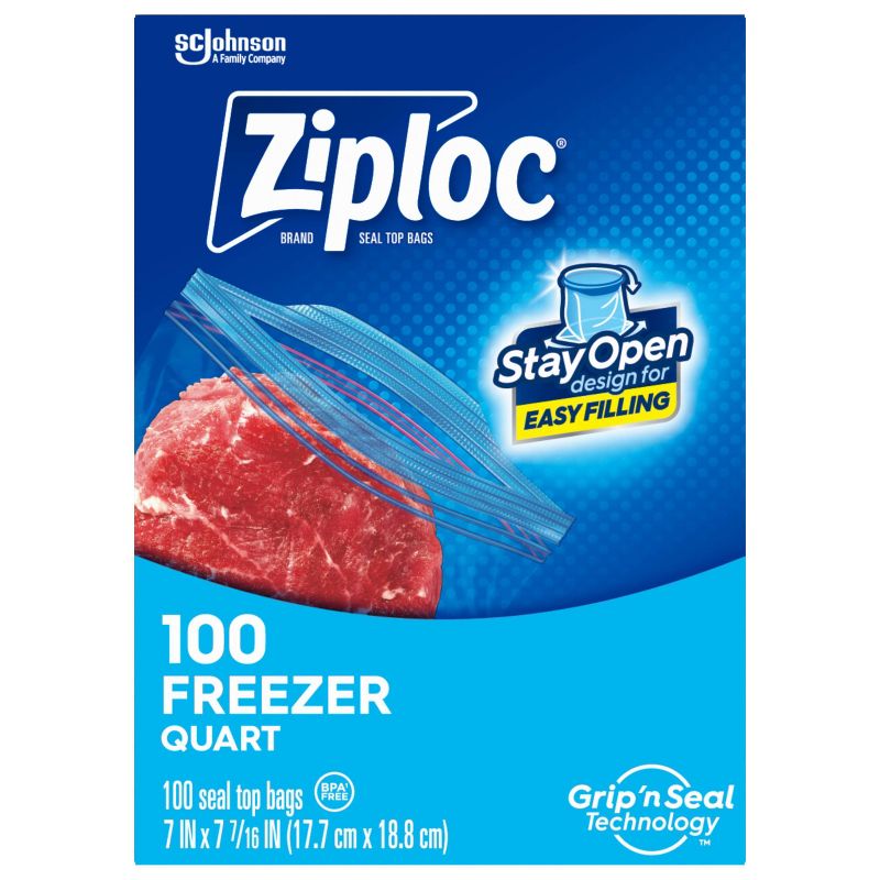 Ziploc Freezer Quart Bags, 3 of 17