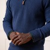 Hope & Henry Men's Organic Half Zip Cardigan Stitch Pullover Sweater, Navy Marl, X-Large - 3 of 4