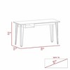PAGED Home Office Desk 47.3" L Simple Modern Writing Desk with 2 Drawers and Hairpin Legs for Study - 4 of 4