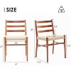Pexfix Wood Rattan Dining Room Chair Set of 2 - 4 of 4