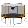Jump Into Fun 14FT Powder-Coated Advanced Trampoline Outdoor With Basketball Hoop,Inflator,Ladder,Outer Safety Enclosure Duty for Kids and Adults - 2 of 4