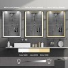 LED Bathroom Mirror with Lights, Anti-Fog & Dimmable, Front & Back Lighting, Memory Function, Waterproof Tempered Glass, Wall Mount Vanity Mirror - 3 of 4