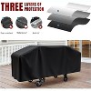 Griddle Cover for Blackstone 36 Inch Griddle and More 4-Burner Flap Top Grills - Waterproof, Lightweight - Click-Close Straps, Black, SHINESTAR - 4 of 4