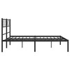 vidaXL Modern Black Metal Bed Frame with Supporting Headboard and Spacious Storage Space – Easy Assembly - 4 of 4