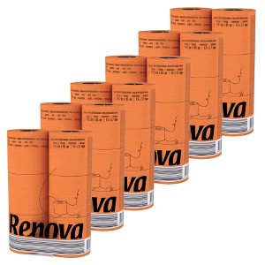Evideco French Home Goods 3-Ply 140-Sheet Orange Toilet Paper Vibrant Halloween Bulk Sandalwood-Scented Rolls - 1 of 4