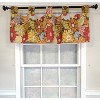 RLF Home 4" Top Tab High Quality Fabric Flormania Tab Valance for Windows 50" x 16" Multi - 2 of 4